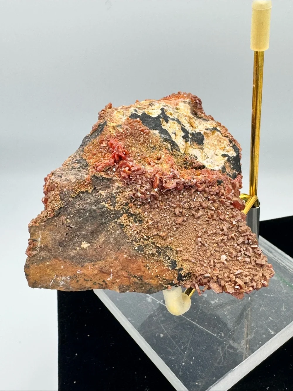 Vanadinite Crystal Cluster on Matrix